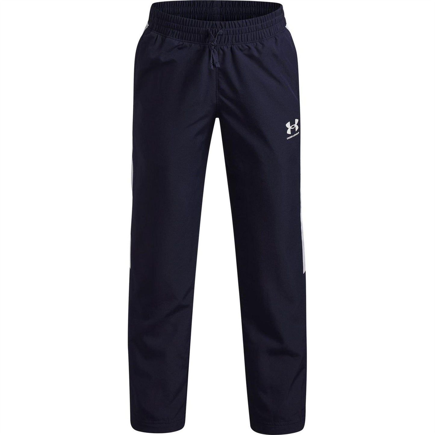 Navy-White - Front - Under Armour Boys Rival Woven Jogging Bottoms