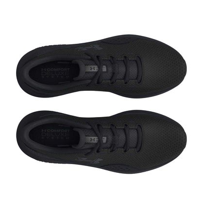 Triple Black - Side - Under Armour Womens-Ladies Logo Running Belt
