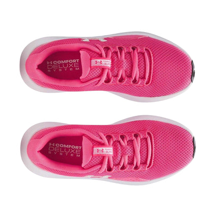 Super Pink - Side - Under Armour Womens-Ladies Logo Running Belt