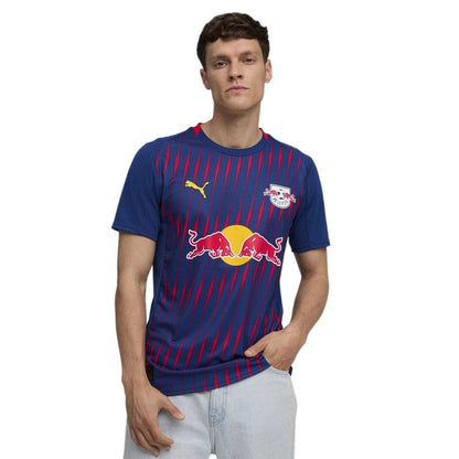 Red-Blue - Side - RB Leipzig Mens Authentic 25-26 Puma Away Jersey