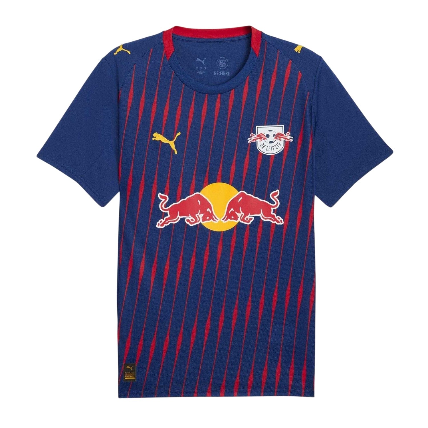 Red-Blue - Front - RB Leipzig Mens Authentic 25-26 Puma Away Jersey