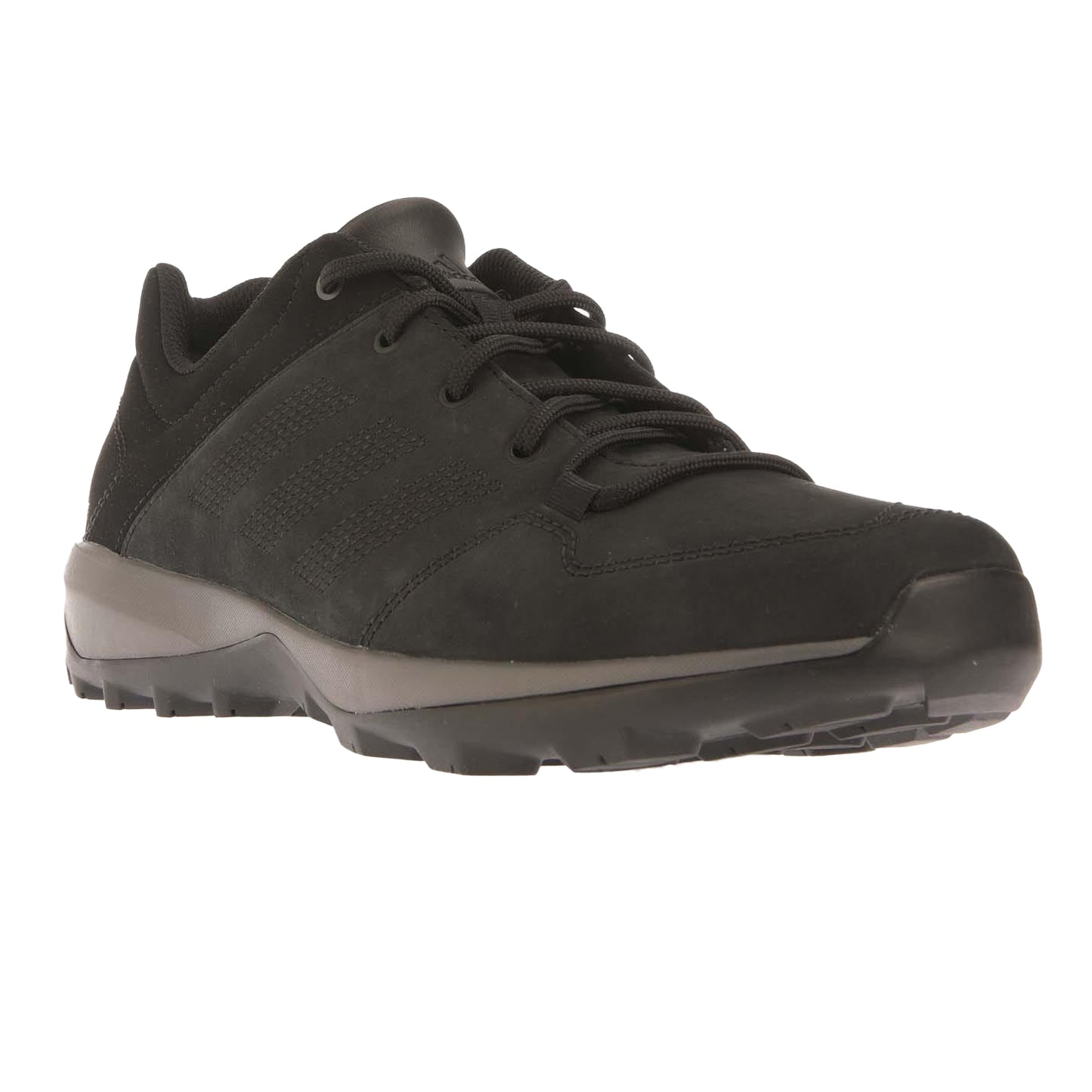 Black - Front - Adidas Mens Daroga Plus New Leather Trainers