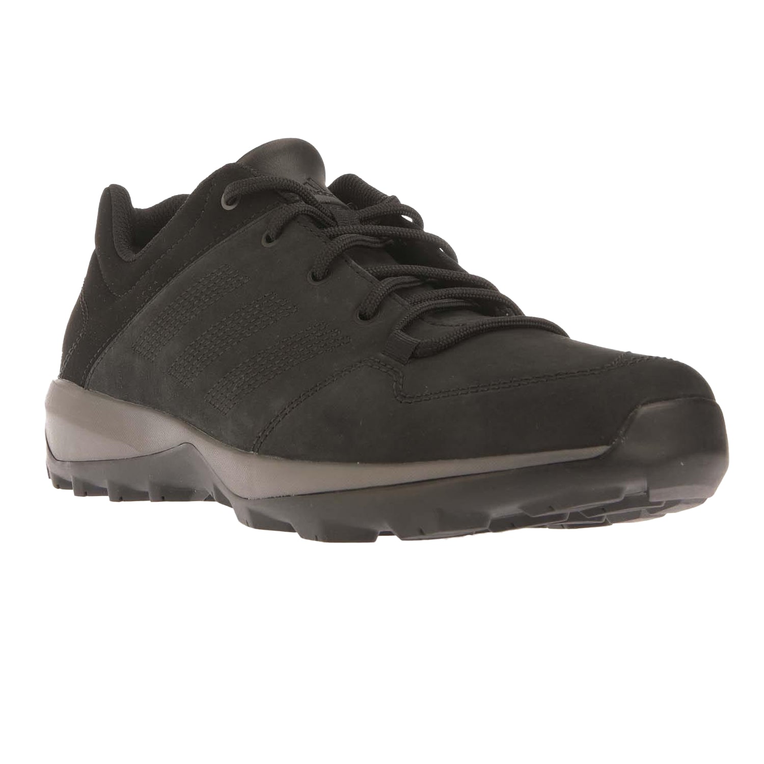 Black - Front - Adidas Mens Daroga Plus New Leather Trainers