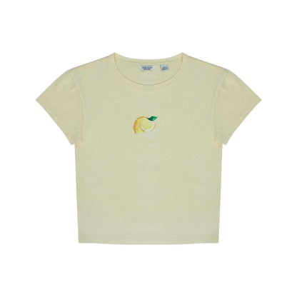 Lemon - Front - Jack Wills Womens-Ladies Lemon Slim Crop Top