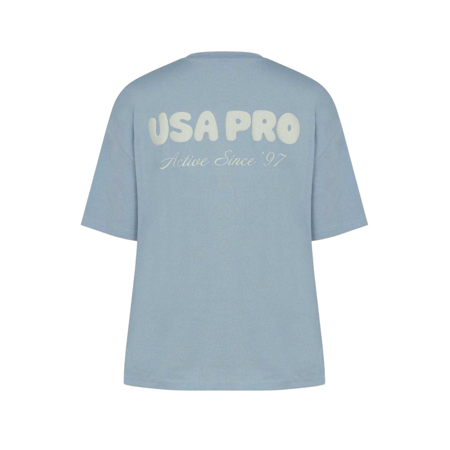 Brunnera Blue - Back - USA Pro Womens-Ladies Back Print Oversized T-Shirt