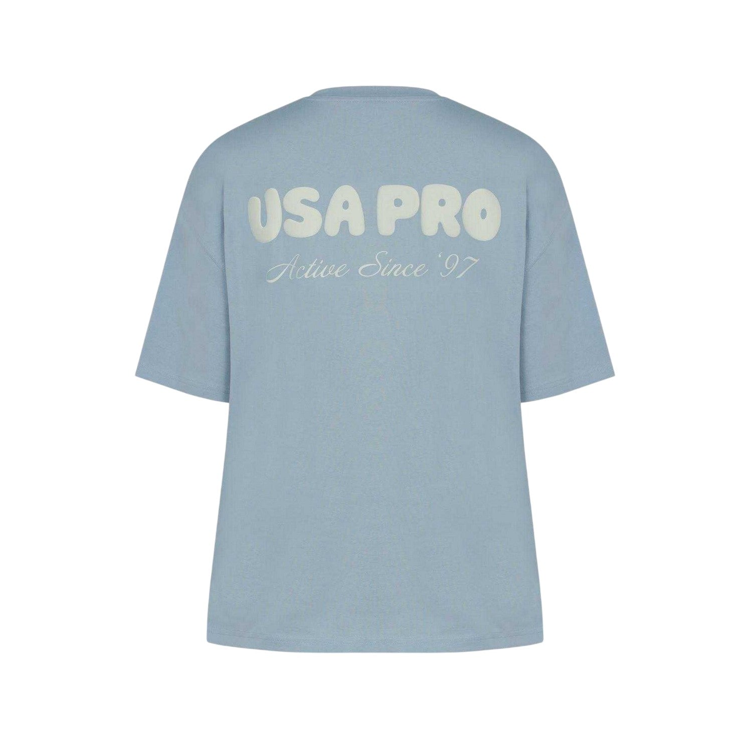 Brunnera Blue - Back - USA Pro Womens-Ladies Back Print Oversized T-Shirt