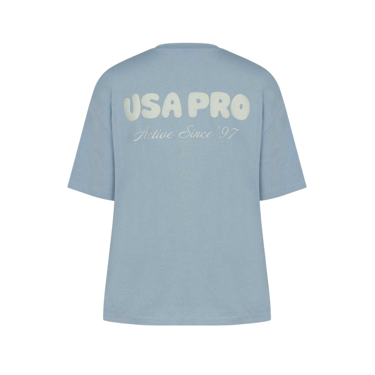 Brunnera Blue - Back - USA Pro Womens-Ladies Back Print Oversized T-Shirt