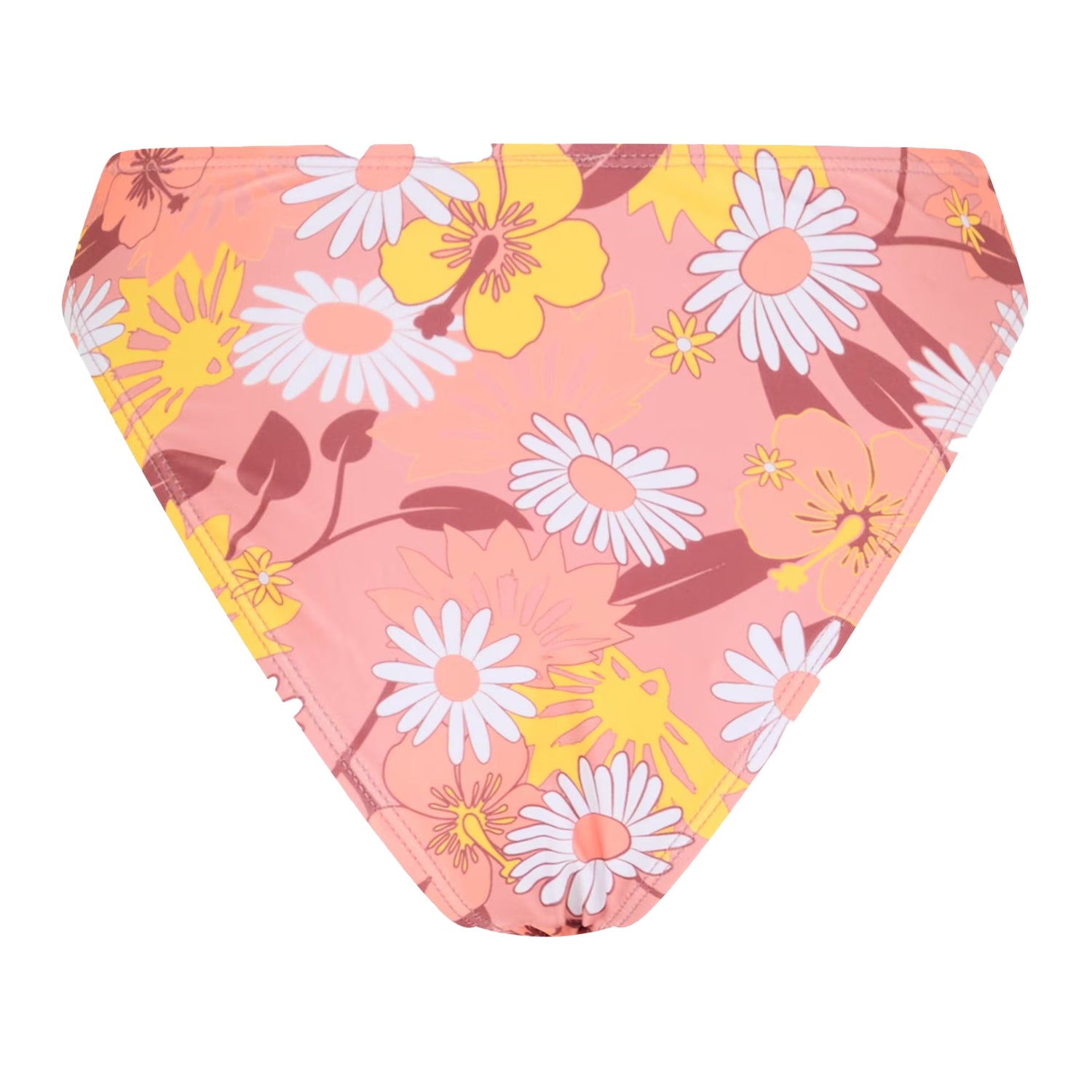 Multicoloured - Back - Brave Soul Womens-Ladies Floral High Waist Bikini Bottoms