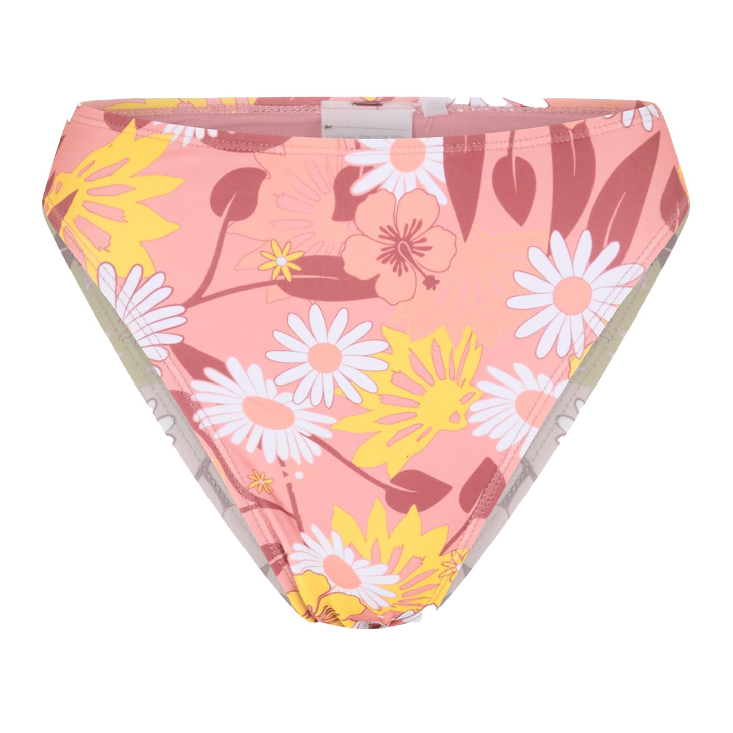 Multicoloured - Front - Brave Soul Womens-Ladies Floral High Waist Bikini Bottoms