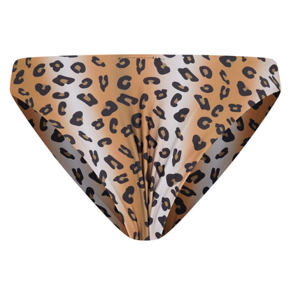 Black-Brown - Back - Brave Soul Womens-Ladies Leopard Print Reversible Bikini Bottoms