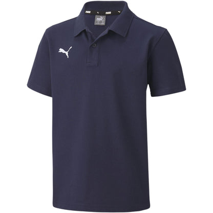 Peacoat - Front - Puma Childrens-Kids TeamGoal 23 Contrast Logo Regular Polo Shirt