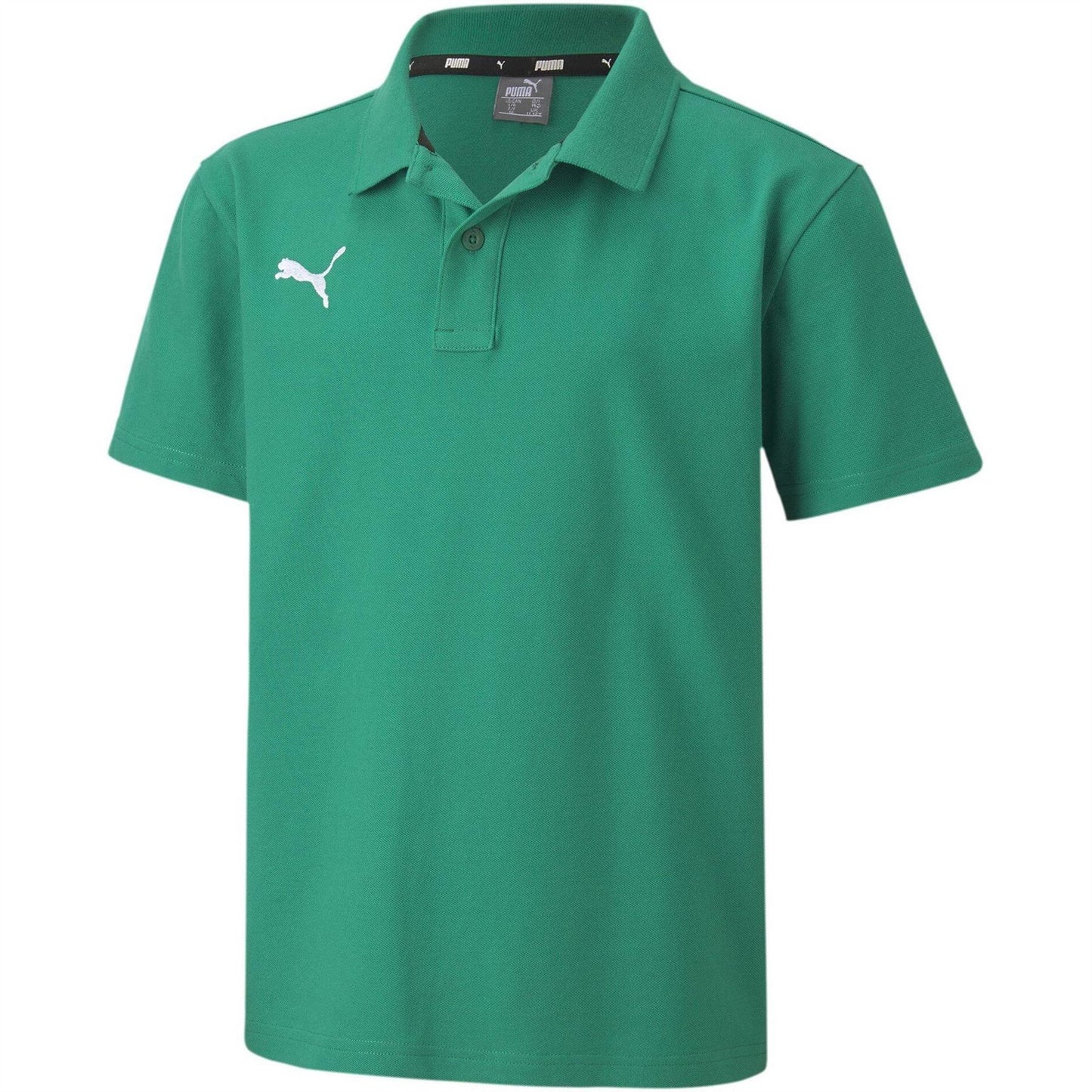 Pepper Green - Front - Puma Childrens-Kids TeamGoal 23 Contrast Logo Regular Polo Shirt