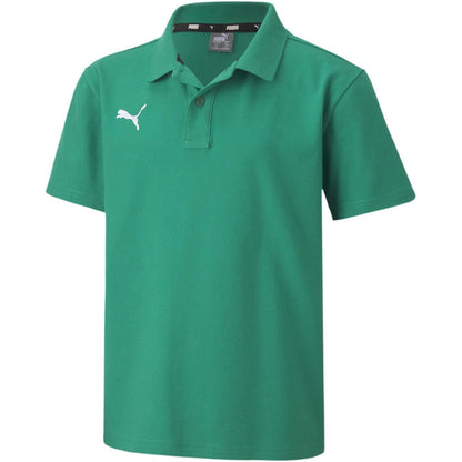 Pepper Green - Front - Puma Childrens-Kids TeamGoal 23 Contrast Logo Regular Polo Shirt