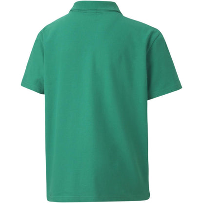 Pepper Green - Back - Puma Childrens-Kids TeamGoal 23 Contrast Logo Regular Polo Shirt