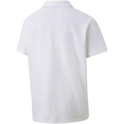 White - Back - Puma Childrens-Kids TeamGoal 23 Contrast Logo Regular Polo Shirt