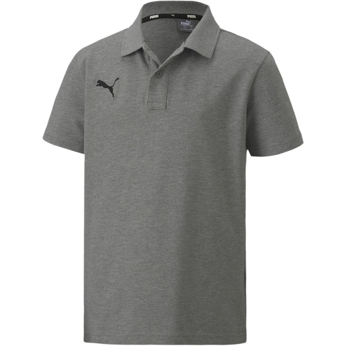Medium Grey - Front - Puma Childrens-Kids TeamGoal 23 Contrast Logo Regular Polo Shirt