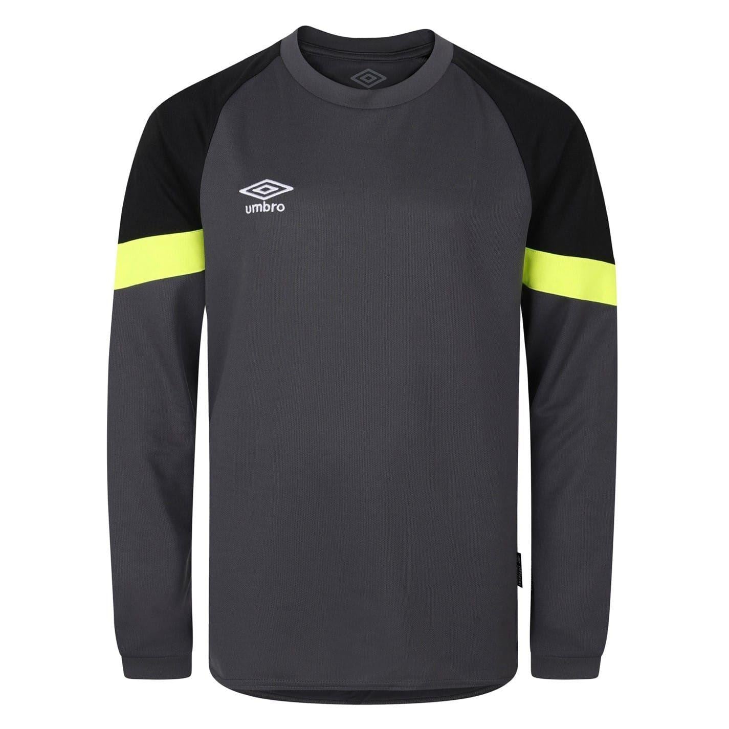 Blackened Pearl - Front - Umbro Childrens-Kids Raglan Goalkeeper Jersey