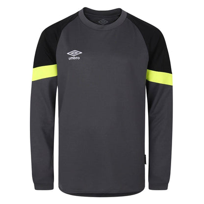 Blackened Pearl - Front - Umbro Childrens-Kids Raglan Goalkeeper Jersey