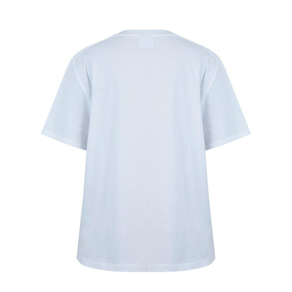 Sky Blue - Back - Miso Womens-Ladies Bow Oversized T-Shirt