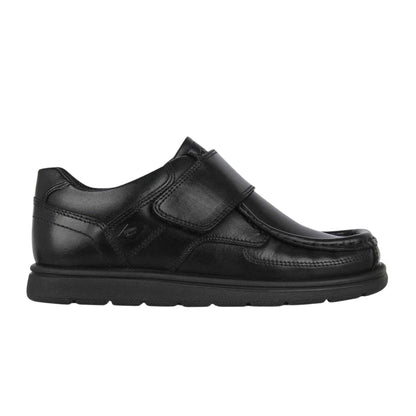 Black - Lifestyle - Lee Cooper Childrens-Kids Waltham Vel Leather School Shoes