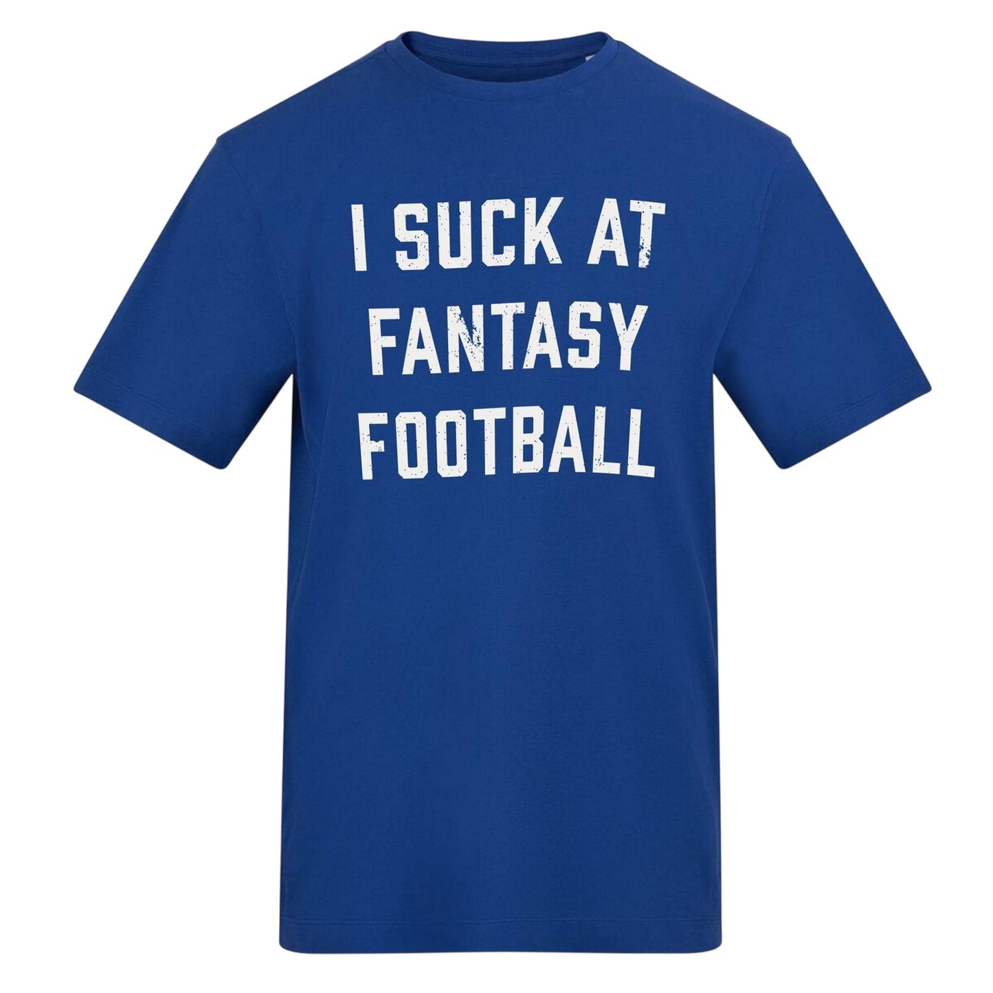 Blue - Front - AWD Unisex Adult Slogan Regular Short-Sleeved T-Shirt
