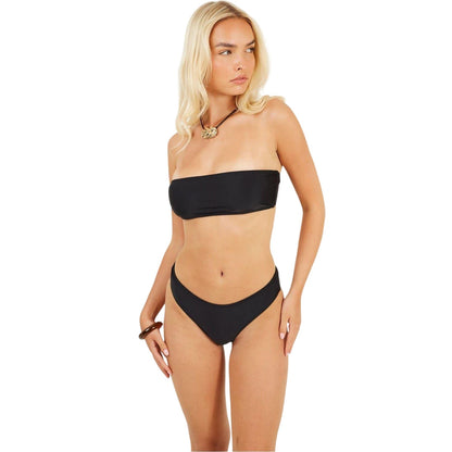 Black - Lifestyle - Brave Soul Womens-Ladies Mid Rise Bikini Bottoms