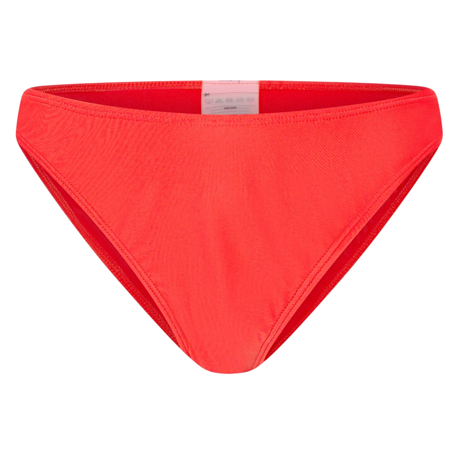 Red - Front - Brave Soul Womens-Ladies Mid Rise Bikini Bottoms