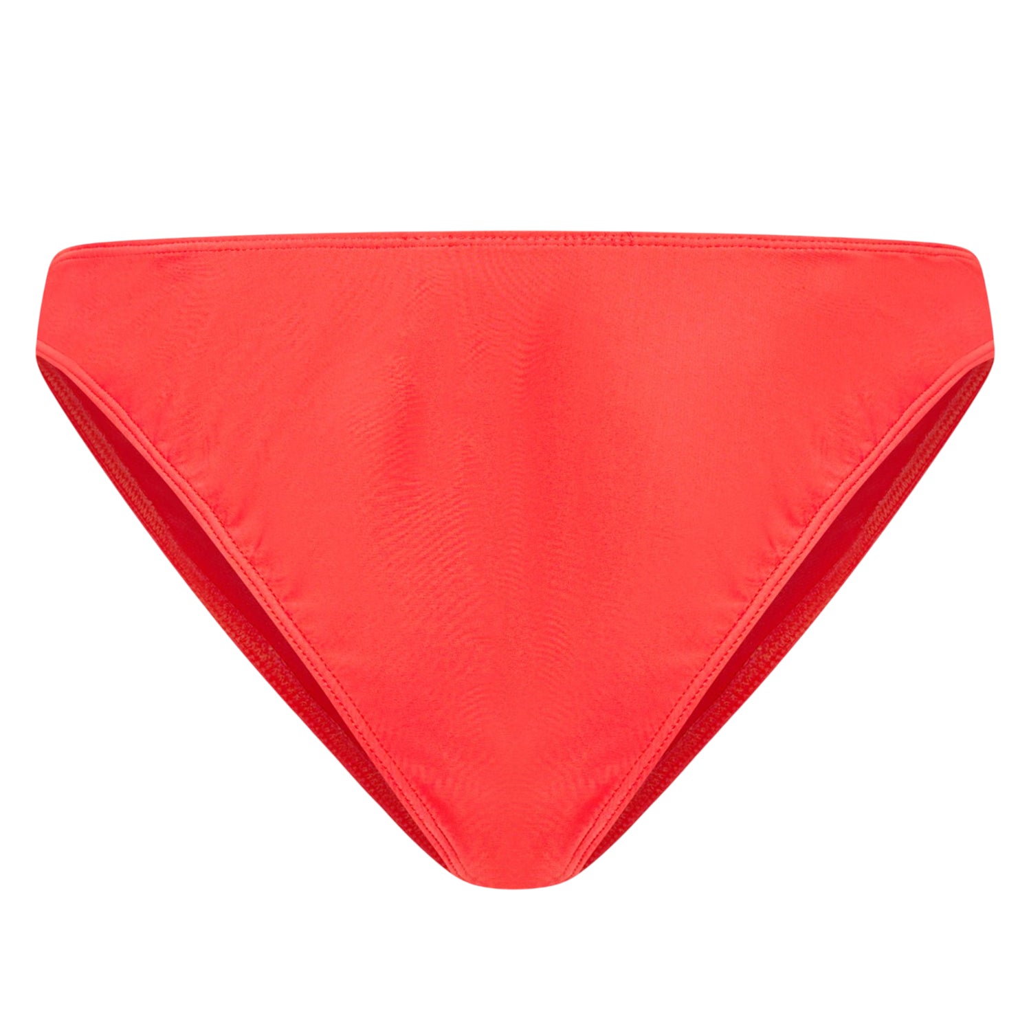 Red - Back - Brave Soul Womens-Ladies Mid Rise Bikini Bottoms