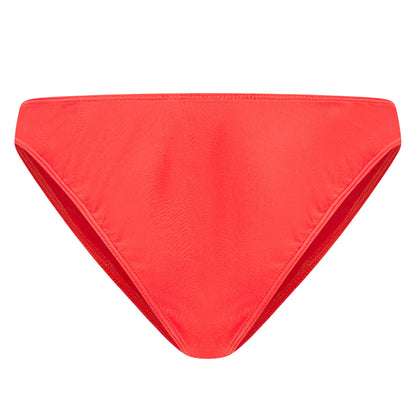 Red - Back - Brave Soul Womens-Ladies Mid Rise Bikini Bottoms