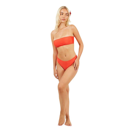 Red - Lifestyle - Brave Soul Womens-Ladies Mid Rise Bikini Bottoms