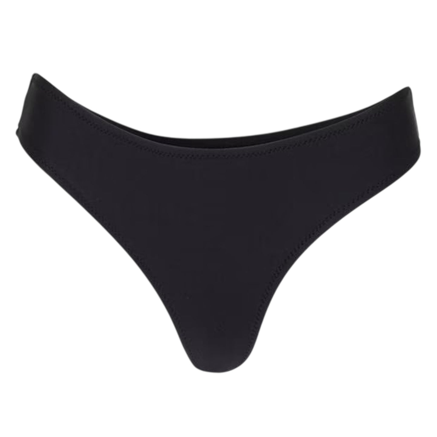 Black - Front - Brave Soul Womens-Ladies Mid Rise Bikini Bottoms