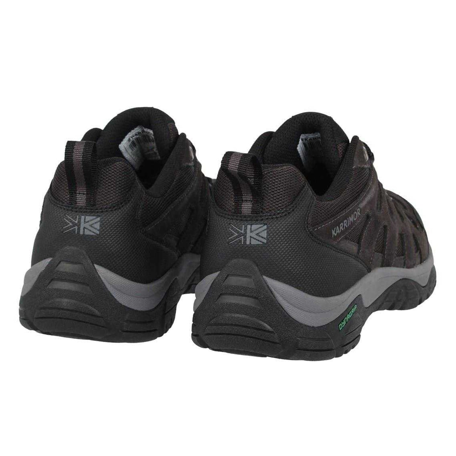 Charcoal - Back - Karrimor Mens Summit Leather Walking Shoes