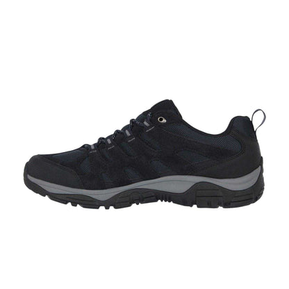 Navy - Side - Karrimor Mens Summit Leather Walking Shoes