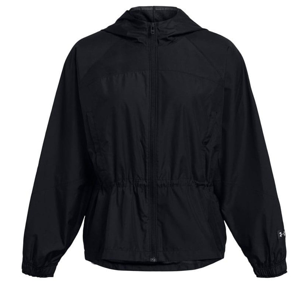 Black - Front - Under Armour Womens-Ladies Vanish Elite Woven Full Zip Oversized Jacket