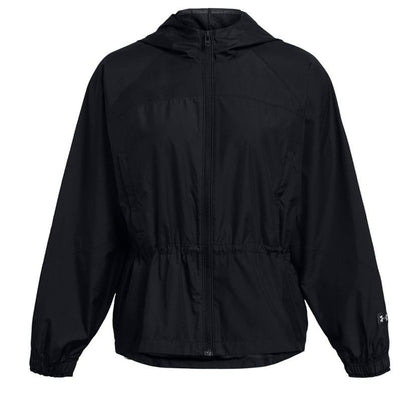 Black - Front - Under Armour Womens-Ladies Vanish Elite Woven Full Zip Oversized Jacket