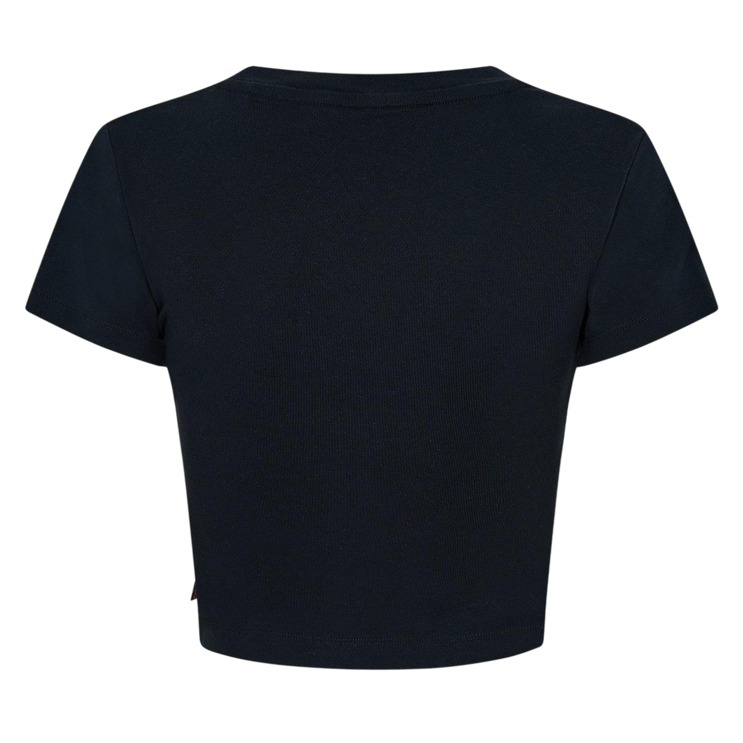 Black - Back - Levis Womens-Ladies Cropped T-Shirt