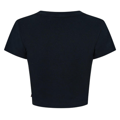 Black - Back - Levis Womens-Ladies Cropped T-Shirt