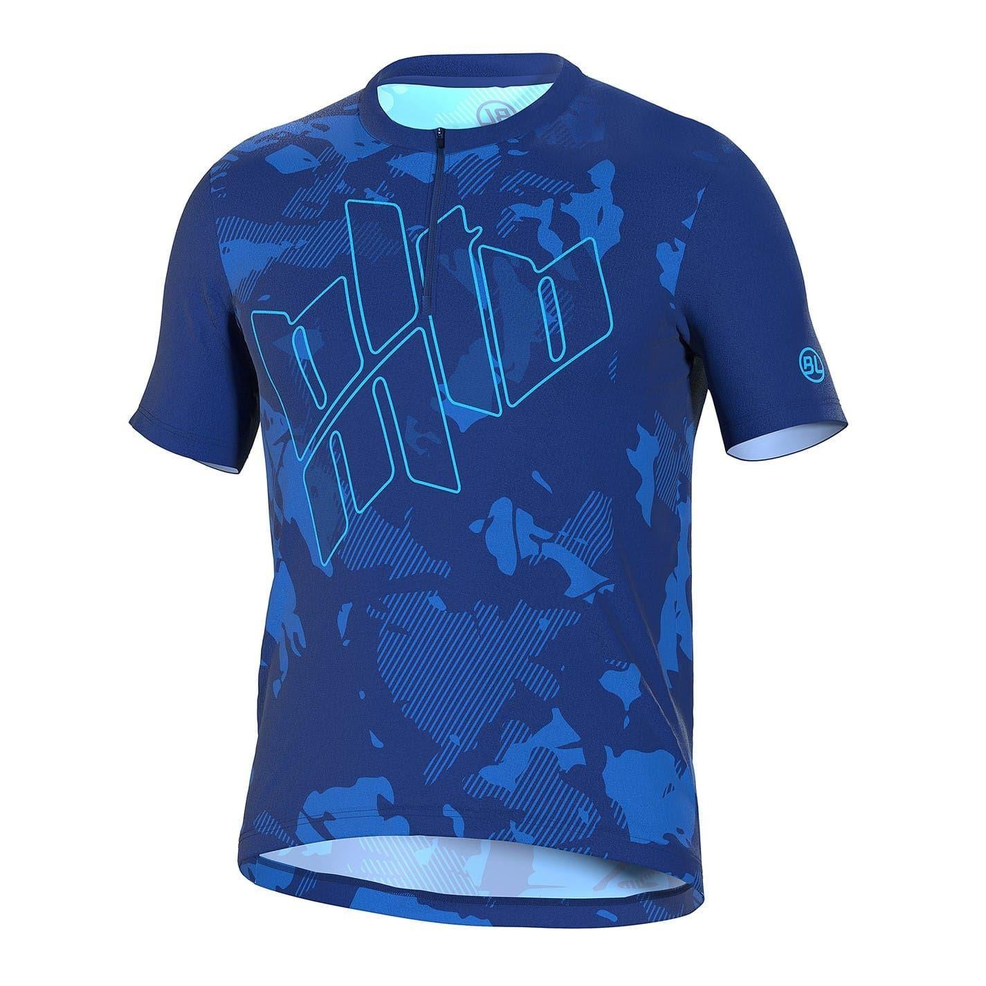 Dark Blue - Front - Bicycle Line Mens Nervesa Jersey
