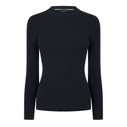 Blue - Front - Boss Womens-Ladies Febisan Knitted Sweatshirt