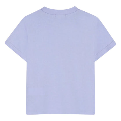 Blue - Back - Billieblush Childrens-Kids Regular Short-Sleeved T-Shirt
