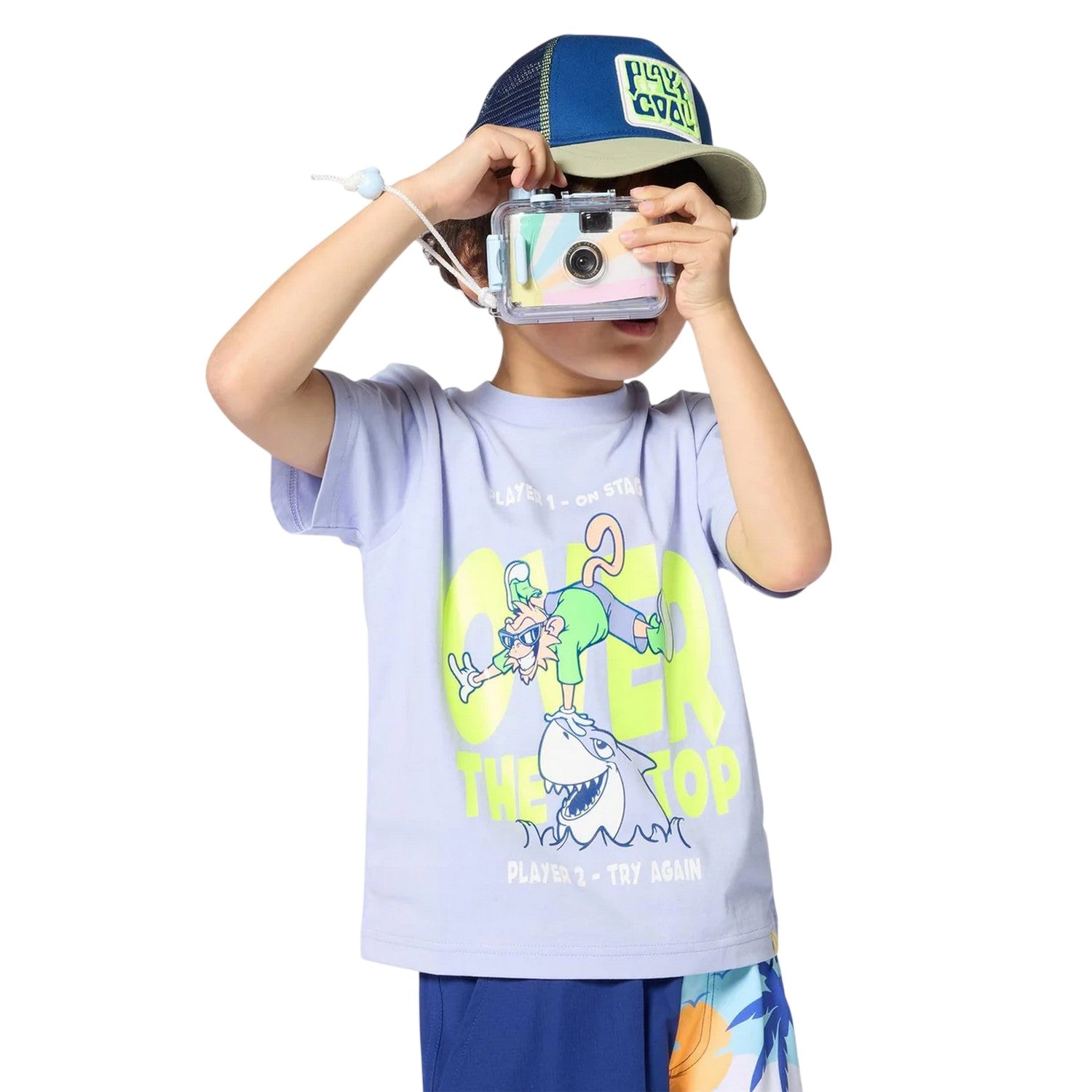 Blue - Lifestyle - Billieblush Childrens-Kids Regular Short-Sleeved T-Shirt