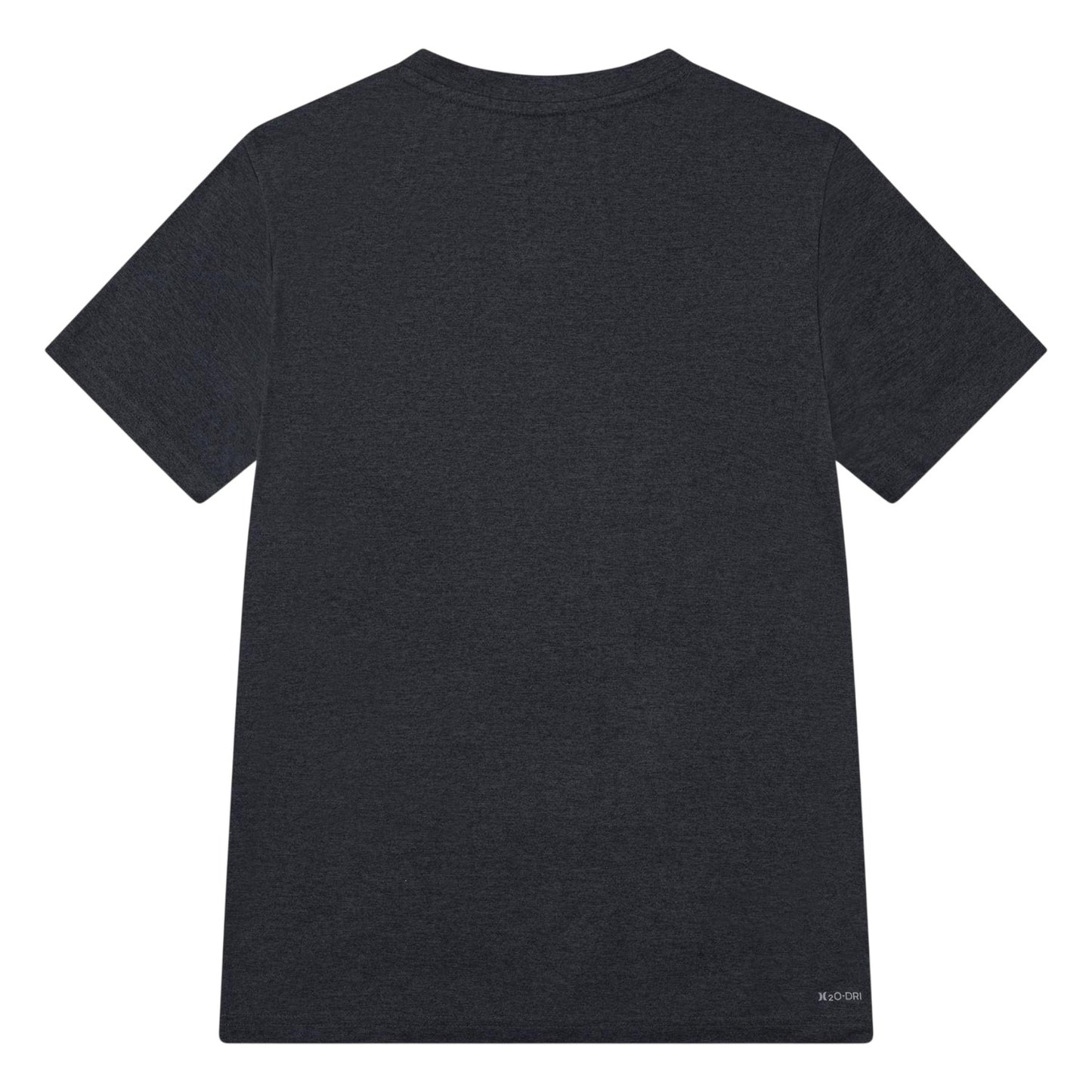 Black Heather - Back - Hurley Childrens-Kids Logo Regular T-Shirt