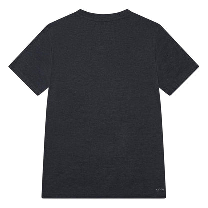 Black Heather - Back - Hurley Childrens-Kids Logo Regular T-Shirt