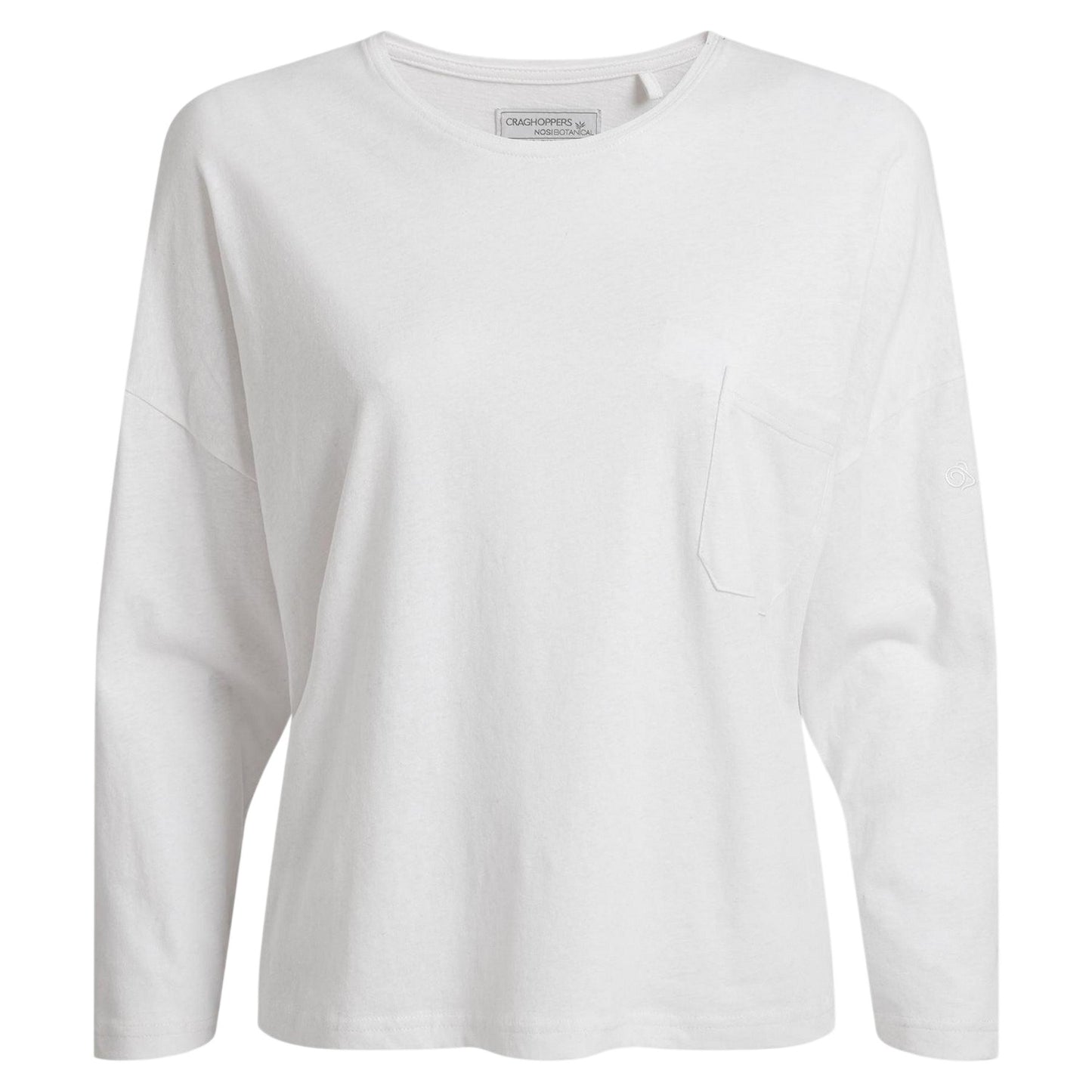 White - Front - Craghoppers Womens-Ladies Emere Long-Sleeved T-Shirt