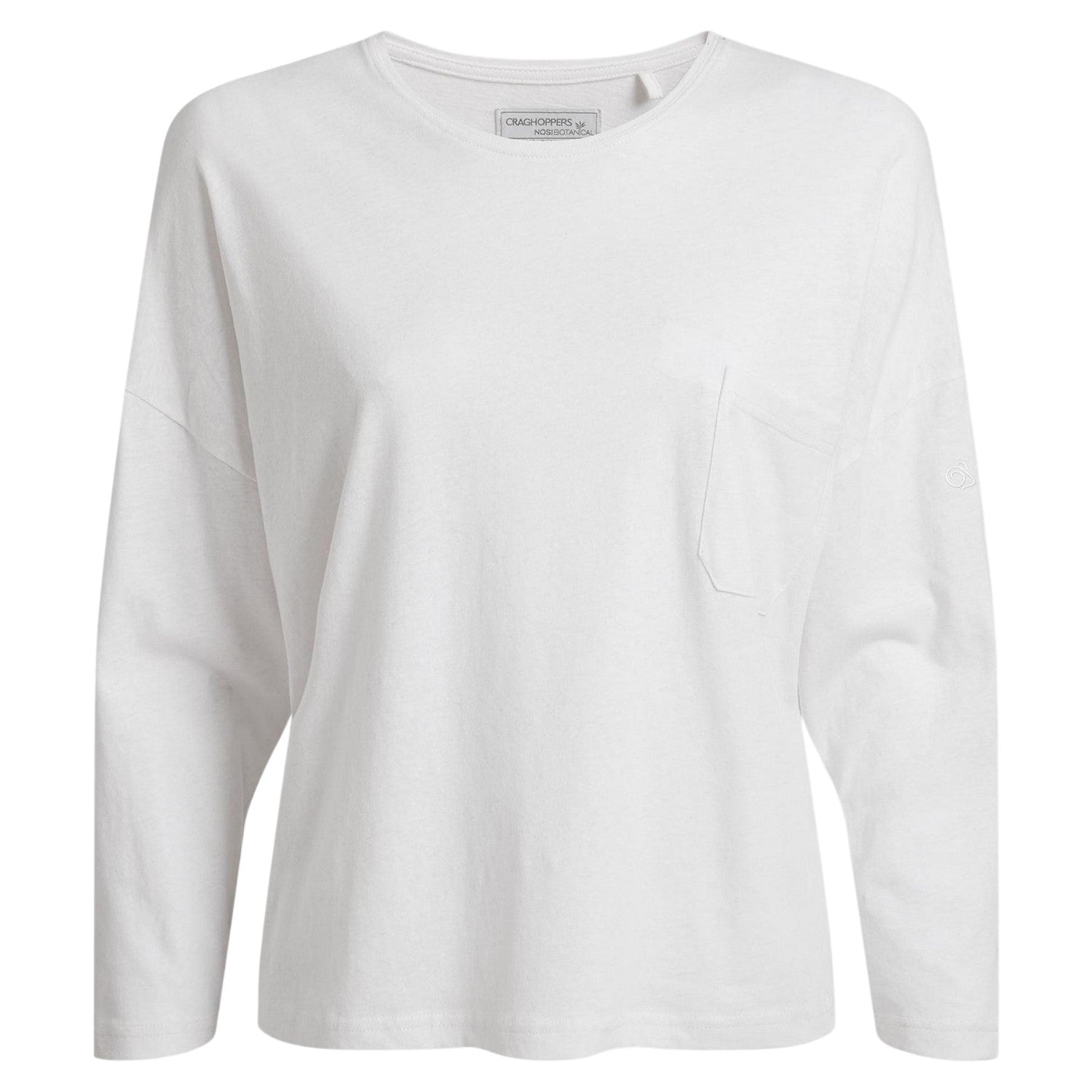 White - Front - Craghoppers Womens-Ladies Emere Long-Sleeved T-Shirt