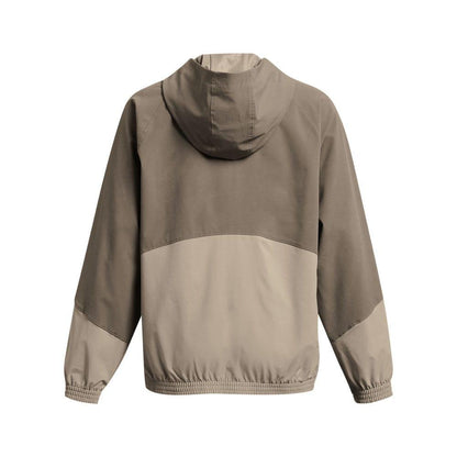 Brown - Back - Under Armour Womens-Ladies Cargo Oversized Jacket