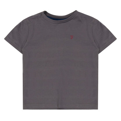 Grey - Front - Farah Unisex Adult Silverstone Jersey Crew Neck T-Shirt