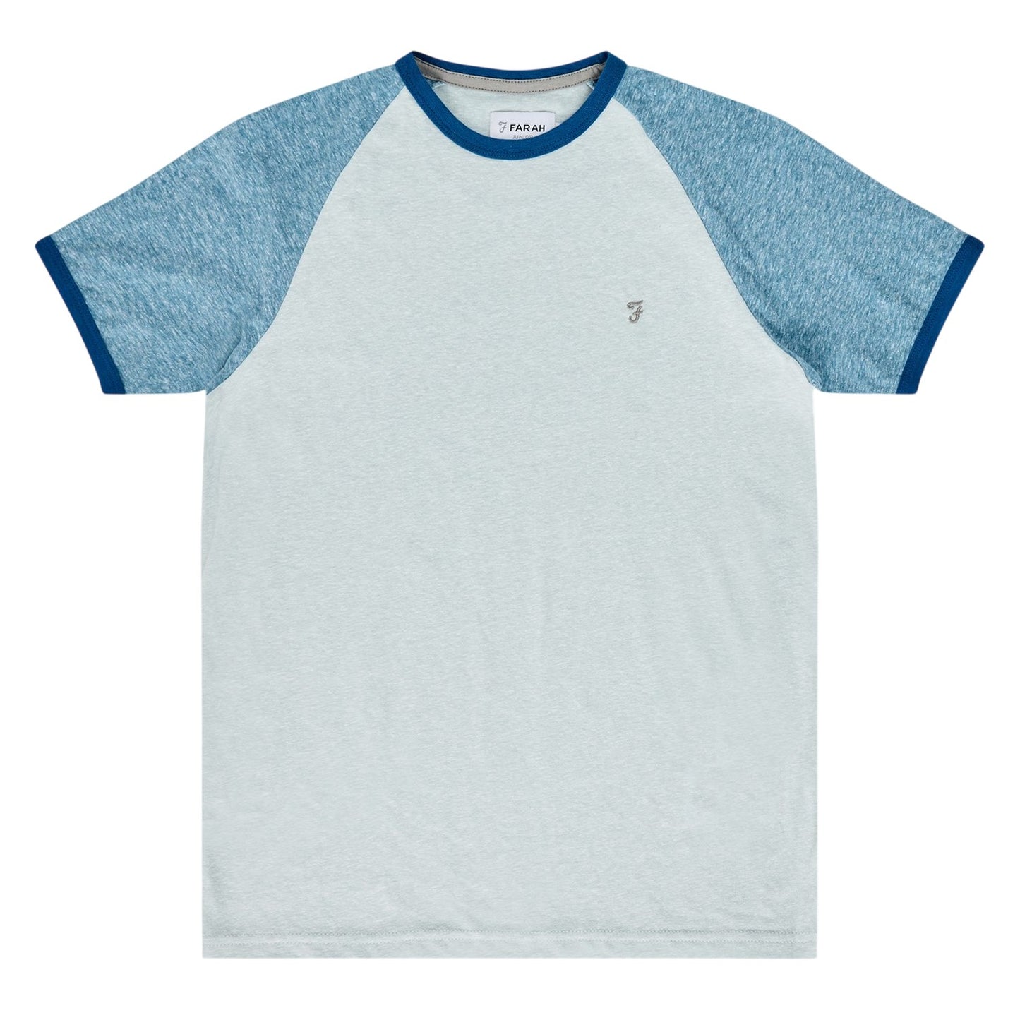 Multicoloured - Back - Farah Mens Injection Crew Neck Raglan Baseball T-Shirt