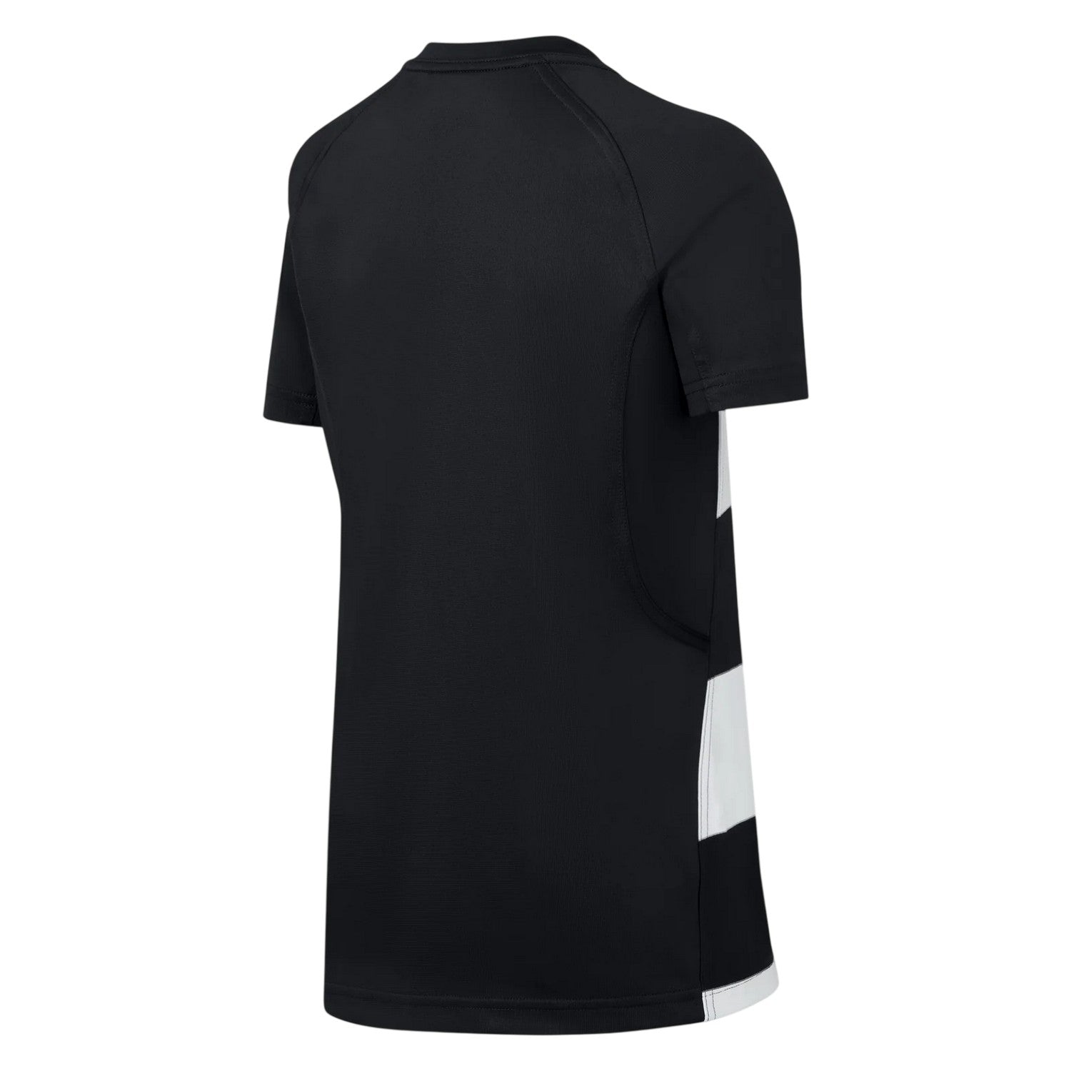 Black-White - Back - Nike Childrens-Kids Crew Neck Rugby Jersey