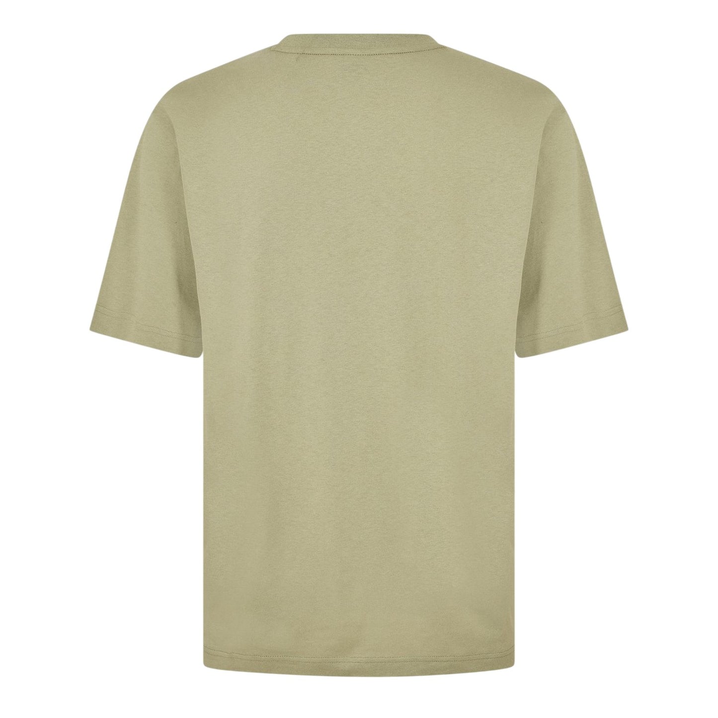 Green - Back - Boss Mens Logo Cotton Crew Neck T-Shirt